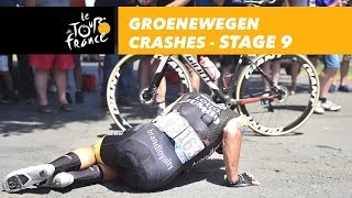 Groenewegen crashes!  - Stage 9 - Tour de France 2018