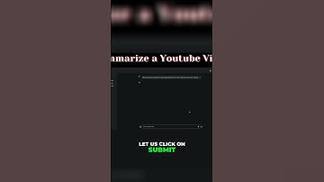 A Quick and Easy Way to Summarize Long YouTube Videos - Simple Step by Step Guide #ai #shorts #short