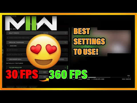 BEST PC Settings for MW2! (Maximize FPS & Visibility)