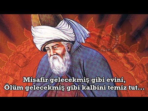 Mevlana Sözleri...Misafir gelecekmiş gibi evini, Ölüm gelecekmiş gibi kalbini temiz tut...! #mevlana