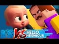 Minecraft - BOSS BABY VS HELLO NEIGHBOUR!