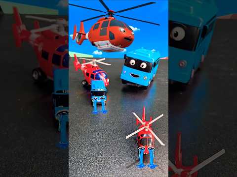 Tayo the Little Bus, Air Helicopter, Tayo Dance, Tayo Bus #toys #tayothelittlebus #shorts #littlebus