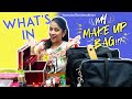 WHAT's in My MAKEUP BAG | 20+ LIPSTICKS😍😉| Unboxing my Shooting Secrets | Vlog | Sushma Kiron