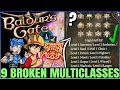 Baldur&#39;s Gate 3 - 9 True MOST POWERFUL &amp; UNIQUE Multiclasses in Game - Best Multiclass Combo Guide!