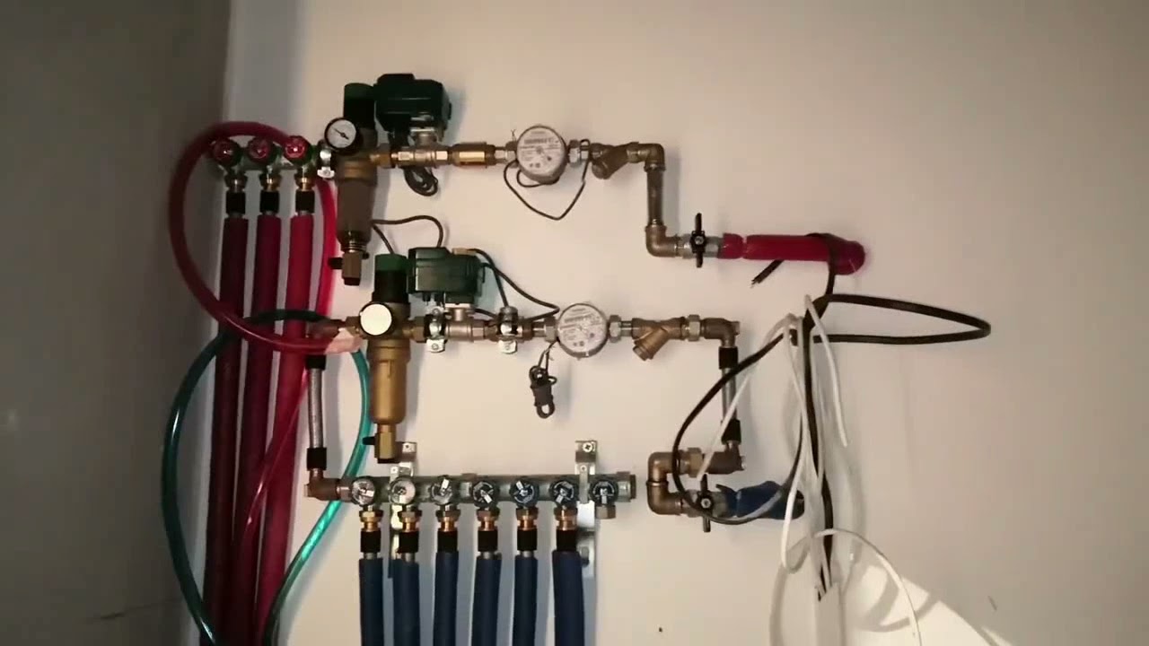 Монтаж сантехники, гидроузел - YouTube