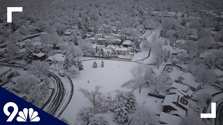Drone footage shows off beauty of November snowstorm around Denver