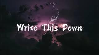 Write This Down - (slowed   reverb) [instrumental]