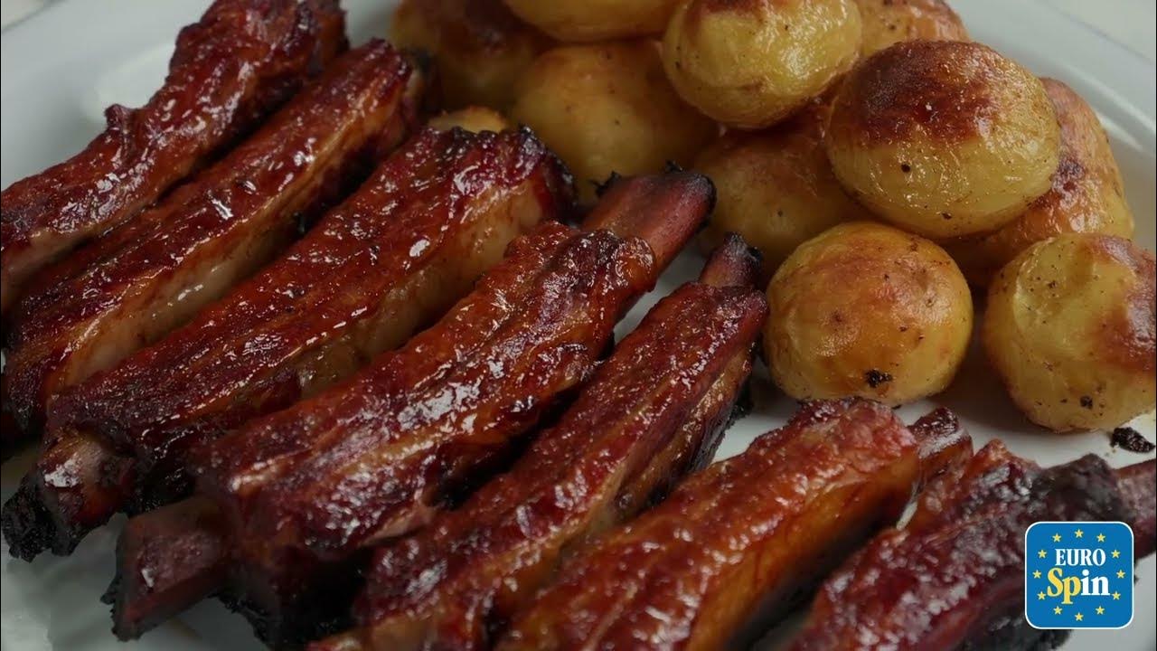 Ricetta Costine Glassate con Salsa BBQ al Forno Eurospin YouTube