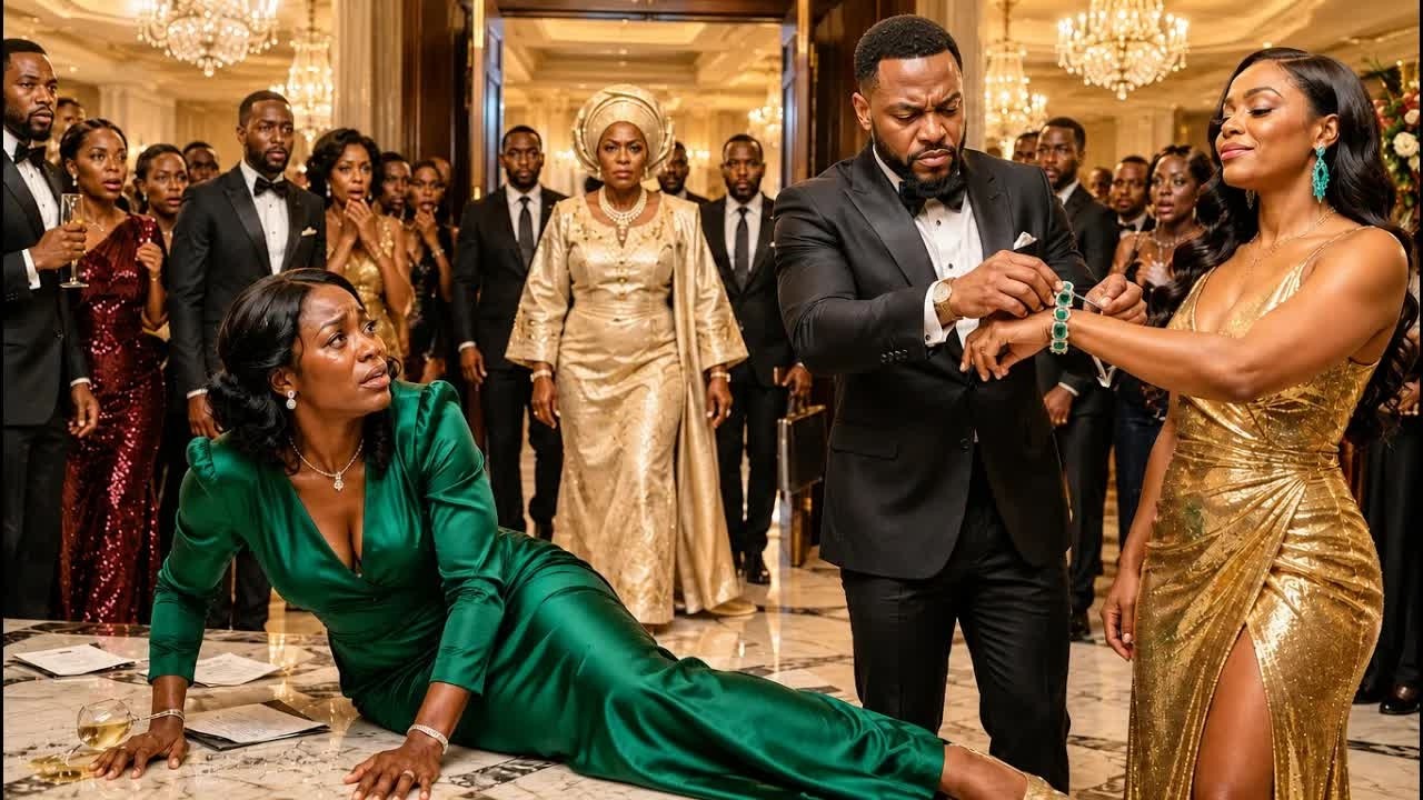 The moment I hit the marble floor, my husband didn’t reach for me. Instead, he bent down, unclasped the emerald bracelet from my wrist, and fastened it around the arm of the woman standing beside...