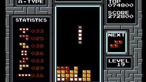 NES Tetris :: Level 19 Start PB (former) 797,480