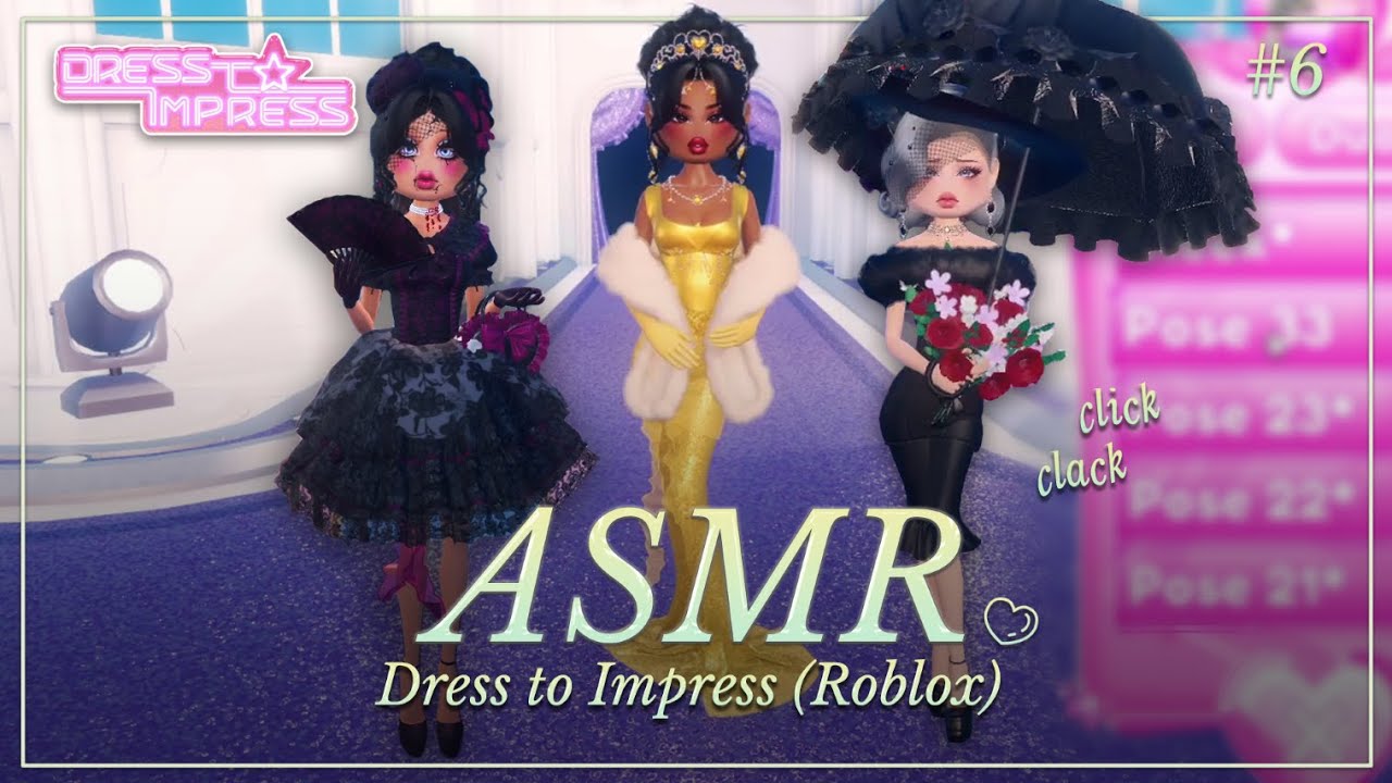 ASMR ✧ Susurrándote mientras juego a Dress to Impress #6 🩰👗 [binaural] [códigos]