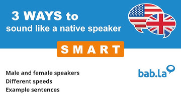 SMART pronunciation | Improve your language with bab.la