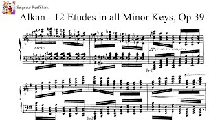 Alkan  12 Etudes in all the Minor Keys (Smith)