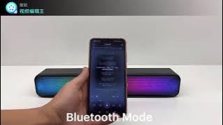 E 3562 Bluetooth Soundbar with RGB Lighting Effect