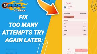 How To Fix Too Many Attempts Try Again Later On 8 Ball Pool App screenshot 5