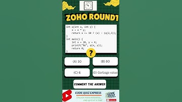 ZOHO Interview Question 3 | Can you solve this ? | C debugging | Code Quiz Express