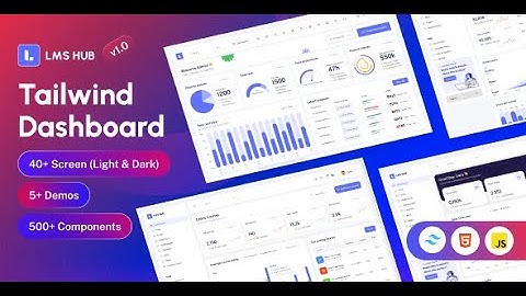 LMS Hub – Tailwind CSS Admin Dashboard HTML Template