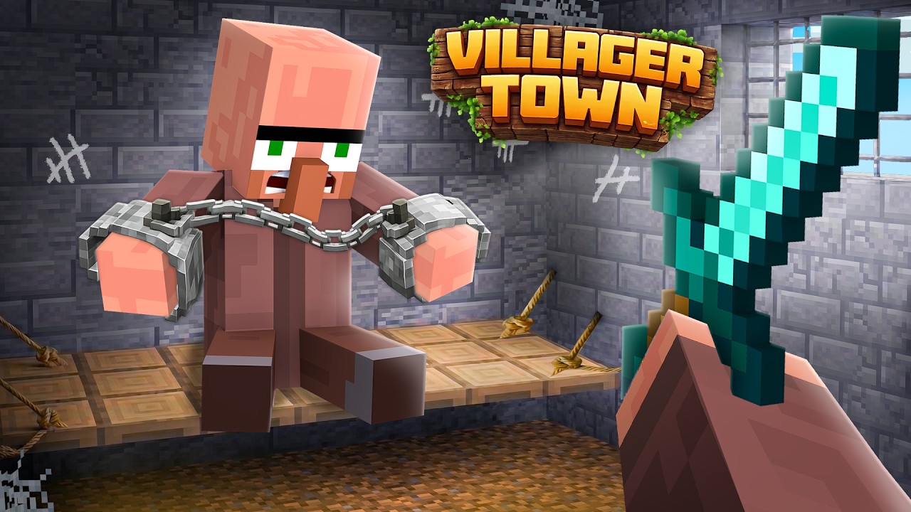 ESCAPING PRISON IN VILLAGER TOWN [Ep-4]