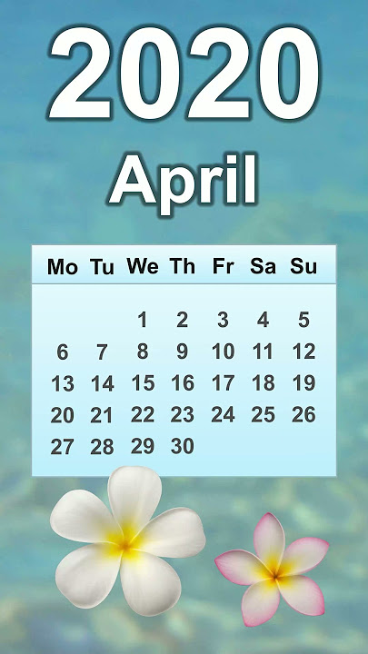 April 2020 Calendar