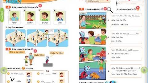 Tieng Anh 3 Moi (Smart Start) Unit 2 My Family Lesson 1