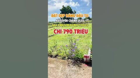 LÔ ĐẤT ĐÁNG ĐẦU TƯ - SÁT TUYẾN CHÁNH QL55 XÃ ĐẤT ĐỎ TPHCM | NGHĨA BĐS BRVT