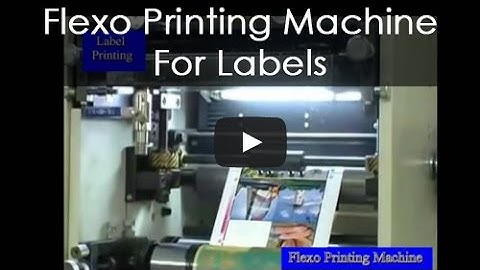 Flexo Printing Machine | Label Printing Machine Suppliers Video