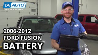 How to Replace Battery 20062012 Ford Fusion