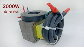 free energy generator 240V electricity from magnetic gear Use 10rm 100% copper wire