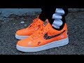 nike air force 1 just do it orange foot locker