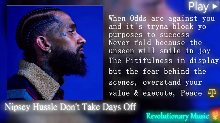 [65.536KHz Sample Rate] Nipsey Hussle - Don't Take Days Off [True 128Hz Grounding & 808 Retune]