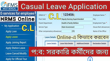 How to Apply Casual Leave for WB Govt Employee