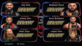 WWE SmackDown! HCTP 2K26 Mod | Bloodline vs The Vison - Lumber Jack Match