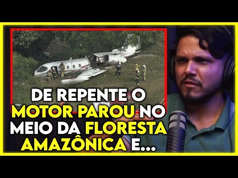 MEU AVIÃO CAIU NO MEIO DA AMAZÔNIA (PILOTO) | Cortes Podcast