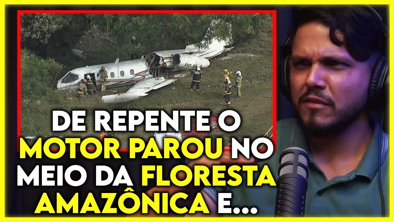 MEU AVIÃO CAIU NO MEIO DA AMAZÔNIA (PILOTO) | Cortes Podcast
