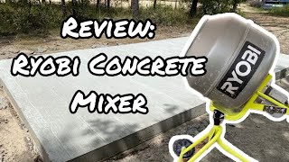 500 Gallon Propane Tank Concrete Pad and Ryobi Concrete Mixer Review