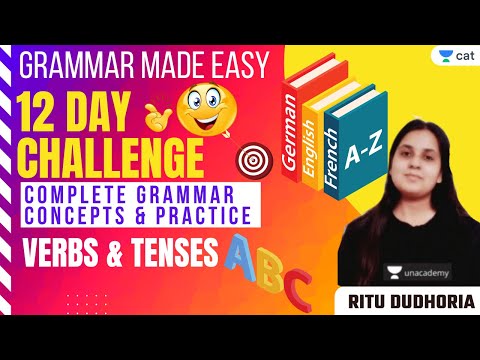 Grammar Made Easy - 12 Day Challenge -  Complete Grammar Concepts & Practice l Verbs & Tenses