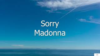 Sorry - Madonna (Subtitulada en Inglés y en Español)