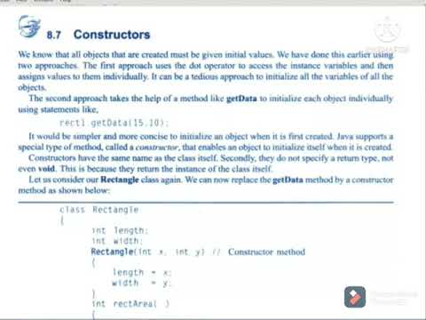 BCA 3rd Year (6th Sem) Constructor Java Programming (Dr. Preeti Chaudhary)