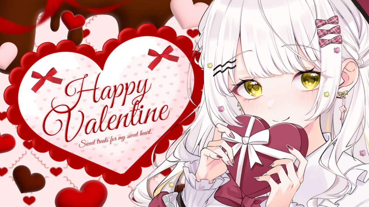 【#雑談   】ハッピーバレンタイン🍫💕ちょこ食べる！#花音兎みみ #vtuber #live2d #新人vtuber