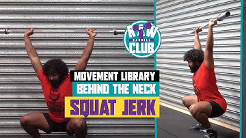 Behind The Neck Squat Jerk - Olympic Weightlifting Exercise Library | Raw Barbell Club