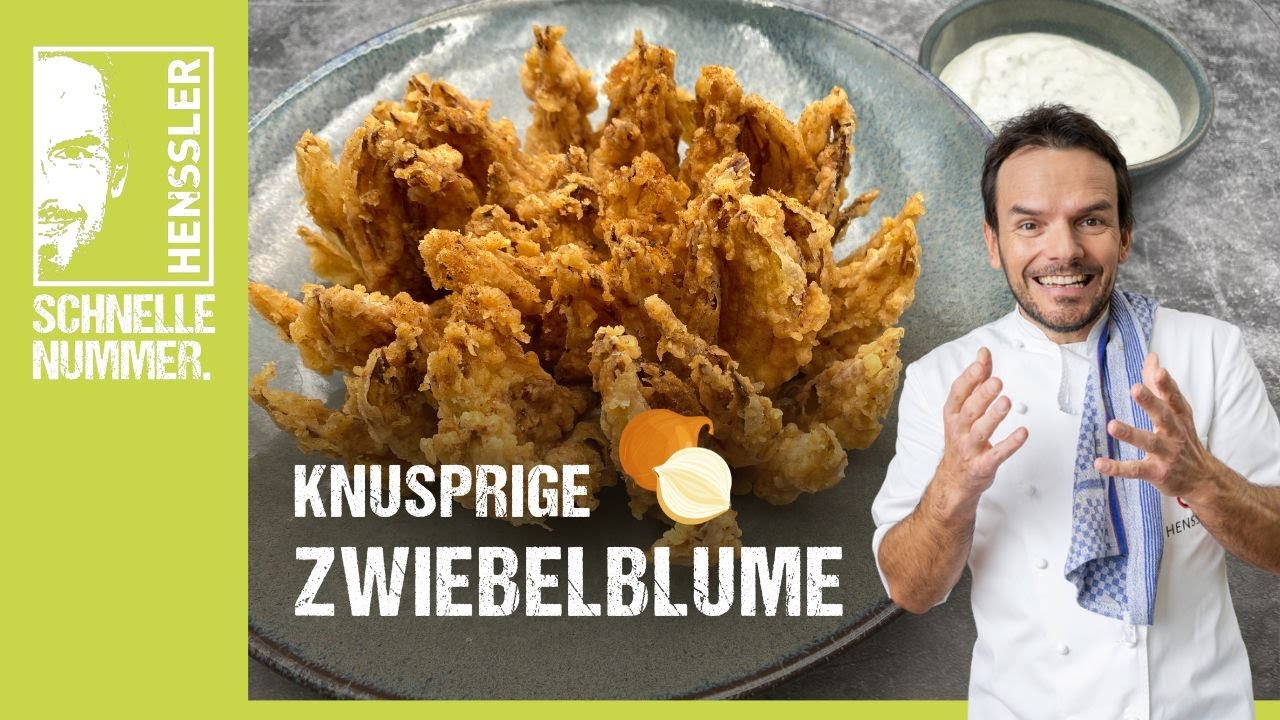 Schnelles Knusprige Zwiebelblume Rezept von Steffen Henssler | Günstige Rezepte