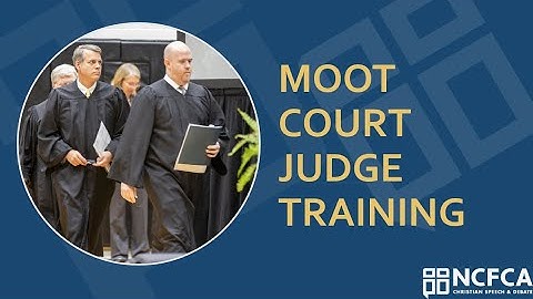 Moot Court Judge Training