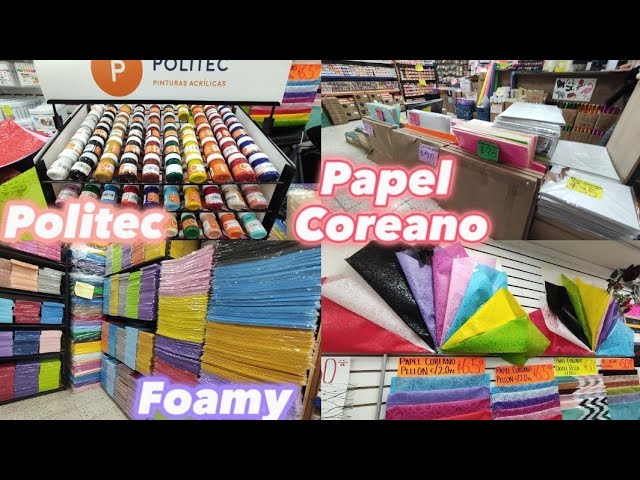 IZAZAGA 151👌PROVEEDOR DE 🤩PAPEL COREANO🪭FOAMY🔔 PINTUTA  POLITEC🎨CREPE🌹TODO PARA TUS MANUALIDADES!!😏 