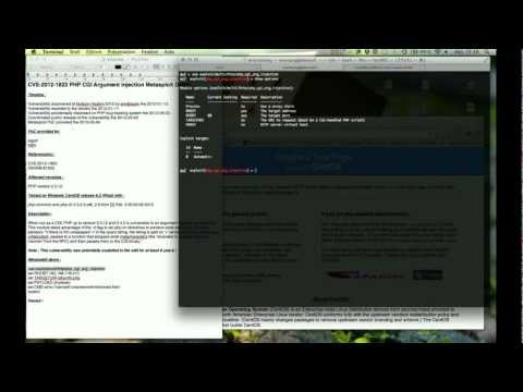 CVE-2012-1823 PHP CGI Argument Injection Metasploit
