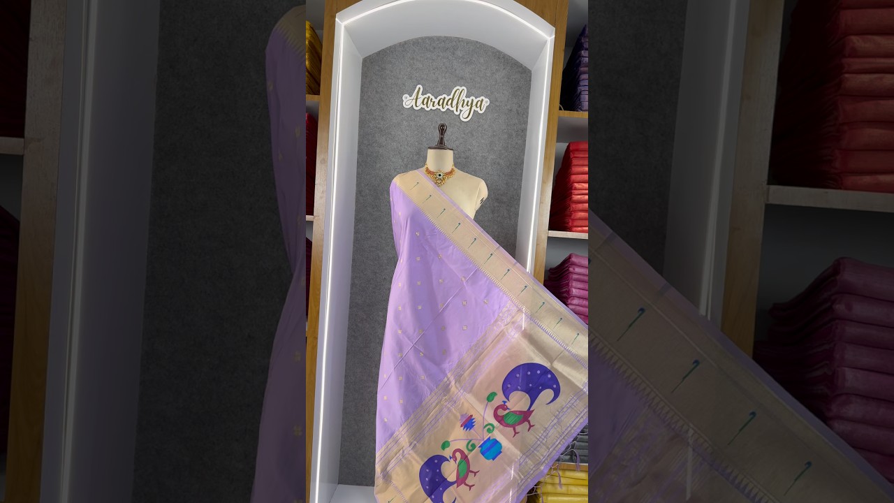 Soft Paithani Silk Peacock Zari Pallu Dupatta | Festive & Wedding Wear