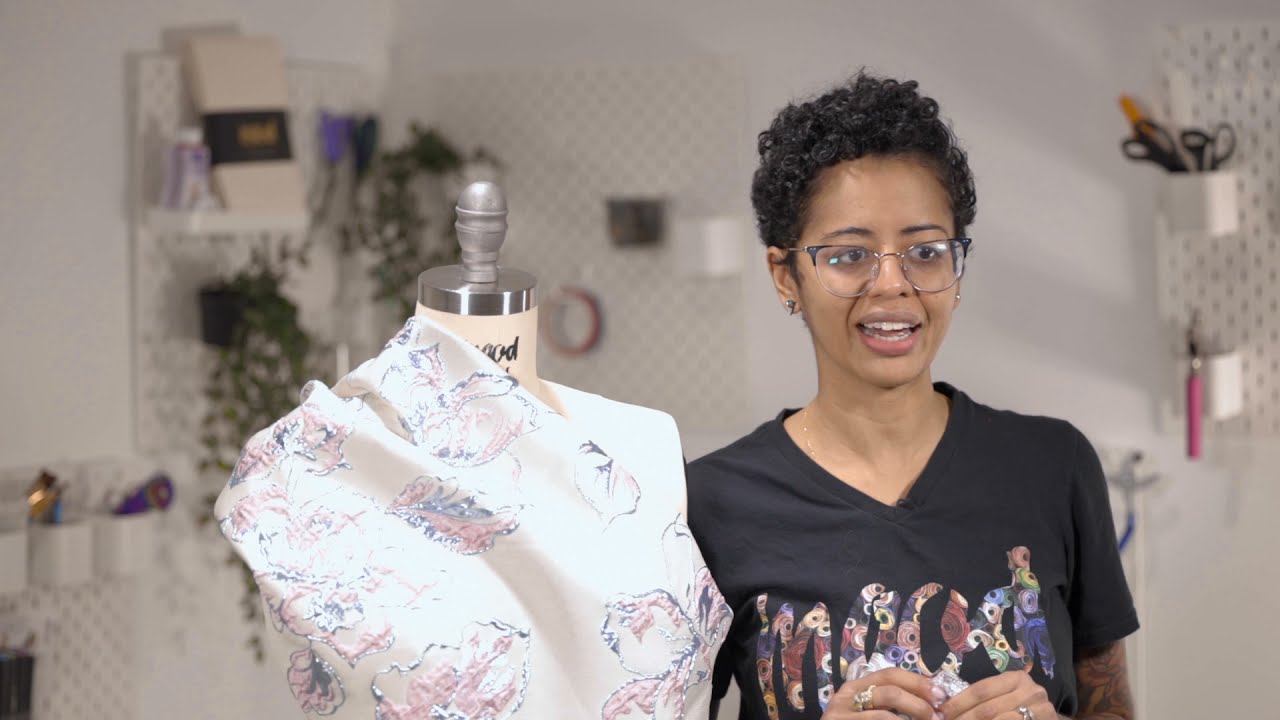 Mood Fabrics Metallic Floral Luxury Brocade