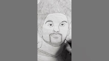 Allu Arjun realistic face easy pencil sketch #shorts  #drawing