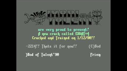 C64: Ikari & Talent Intro [1990]