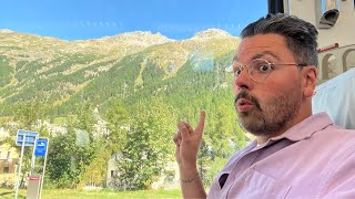 The Train across the Swiss Alps