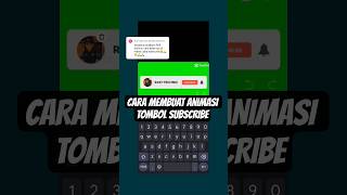 HOW TO MAKE A SUBSCRIBE BUTTON IN A YOUTUBE VIDEO #shorts #subscribe #subscribebutton #capcut